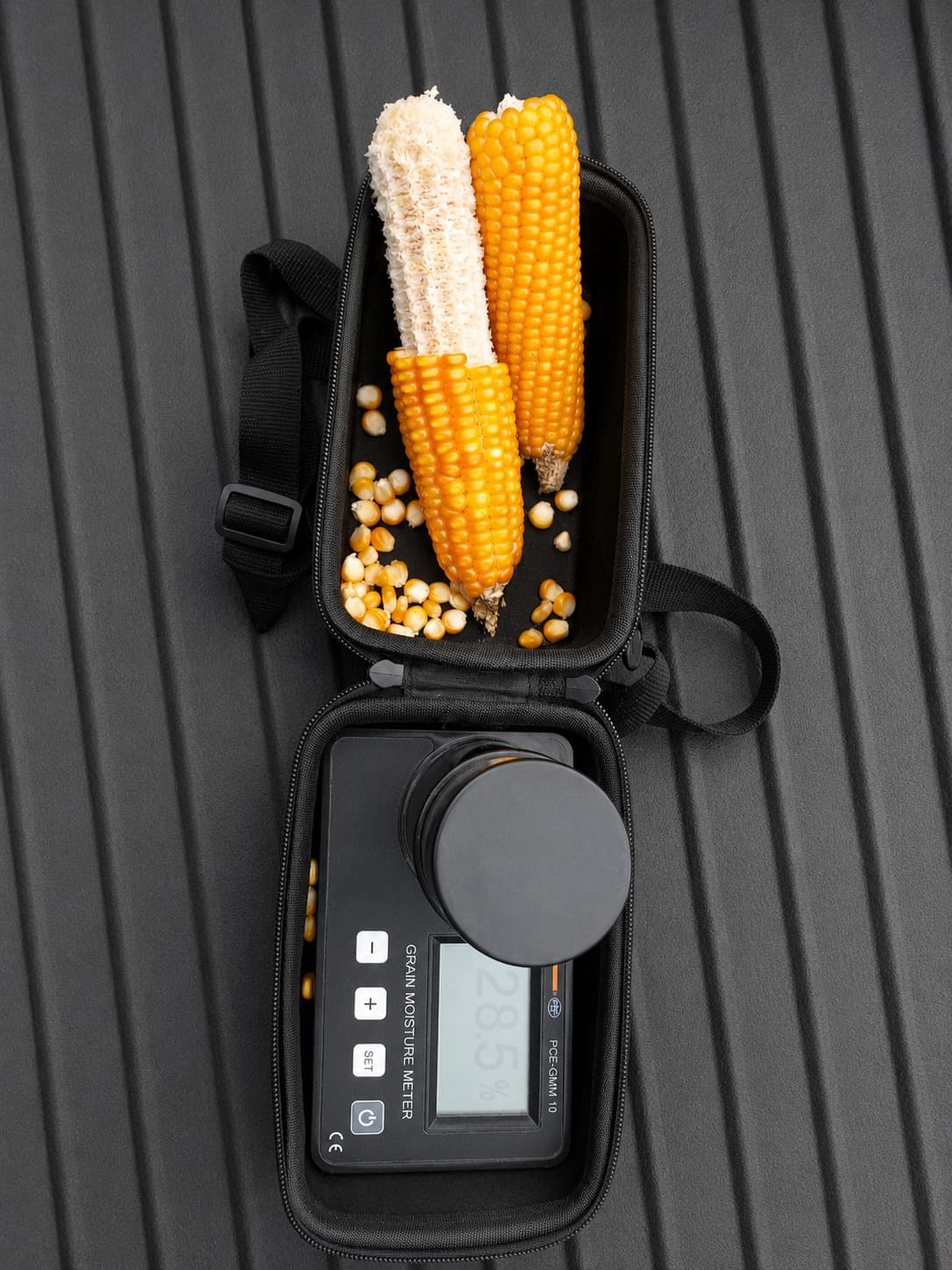 Moisture testing and quality checks ahead of commodity supply